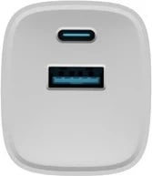 Karikues Natec Ribera GaN 30W, USB-A dhe USB-C, i bardhë Karikues Natec Ribera GaN 30W, USB-A dhe USB-C, i bardhë
