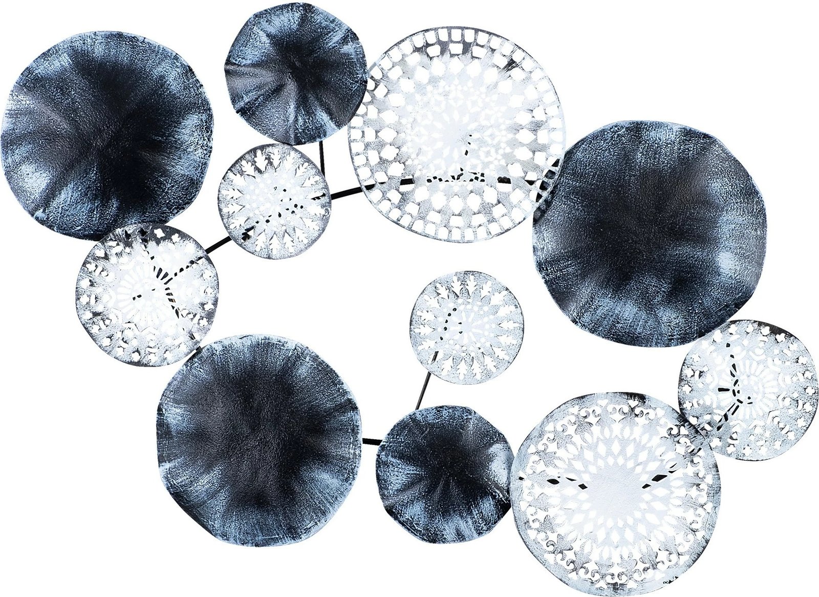 Aksesor dekorativ metalik për mur, Wallity, Charm, shumëngjyrësh