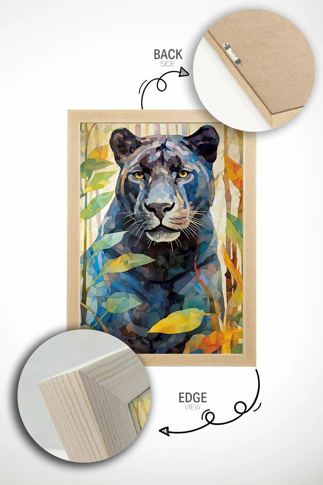 Pikturë dekorative me kornizë, shumëngjyrëshe, Wallity, Mscartmdl20