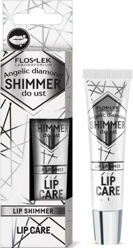 Shimmer për buzë Floslek Angelic Diamond transparent 10g
