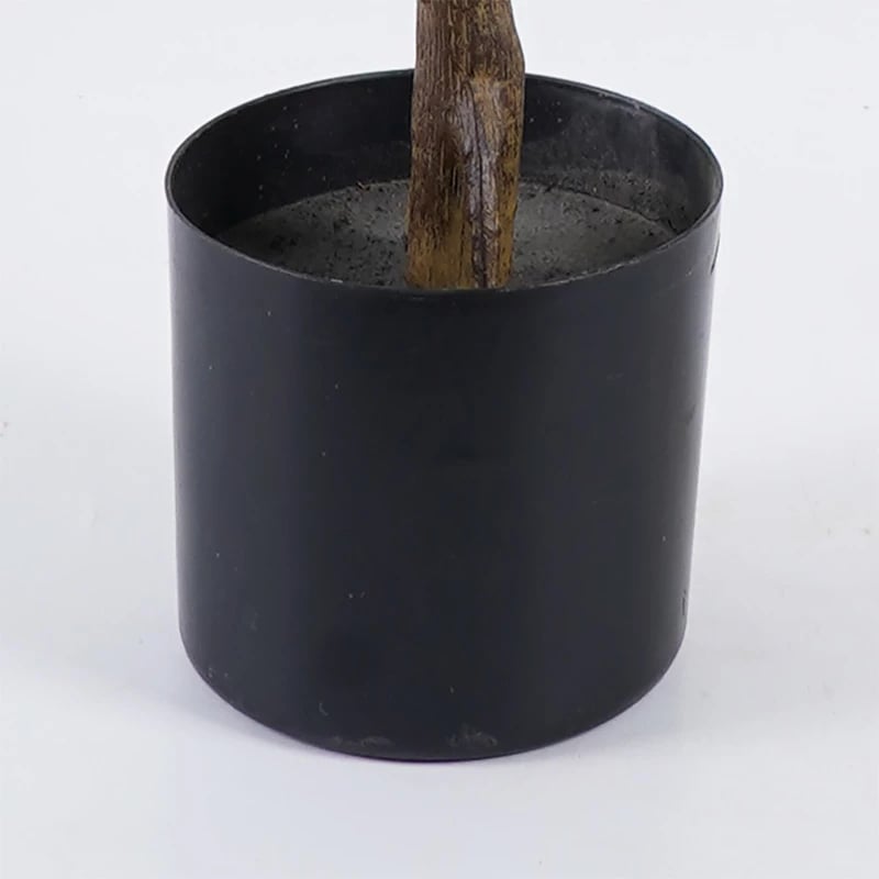 Bimë dekorative artificiale Ficus Lyrata, vazo e zezë, 70x130cm