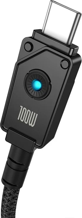 Kabllo USB C në USB C Baseus, 2 m, 100 W, Bardhë