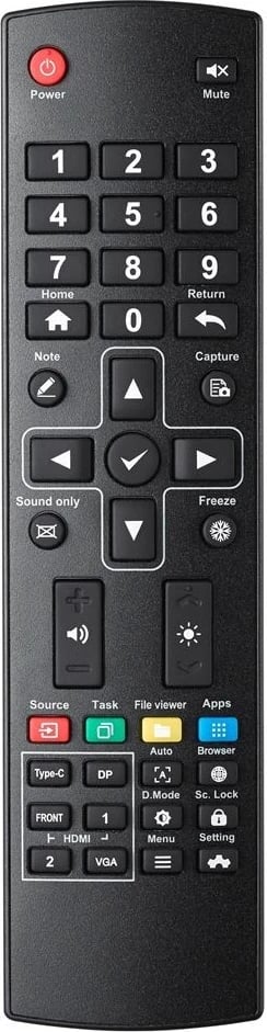 Televizor Optoma 3652RK, 4K Ultra HD, 65 inç, ngjyrë e zezë
