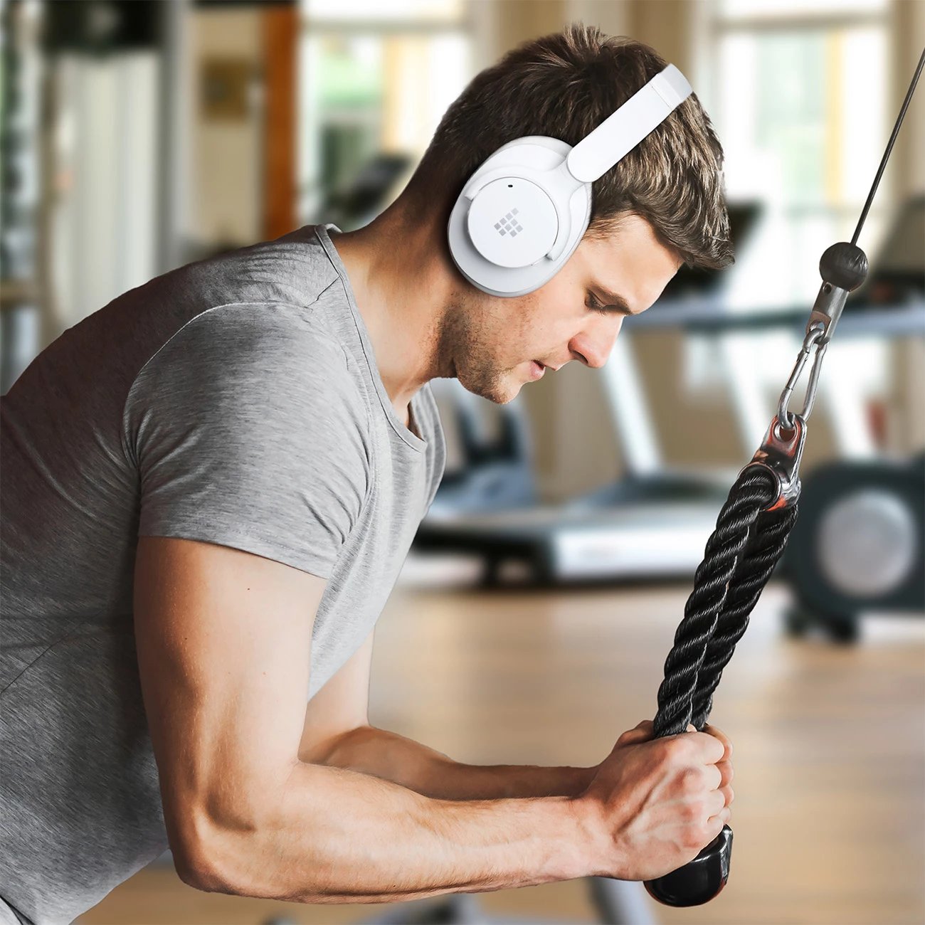 Kufje Tronsmart Sounfii Q20 ANC, Bluetooth 5.3, On-Ear, të bardha