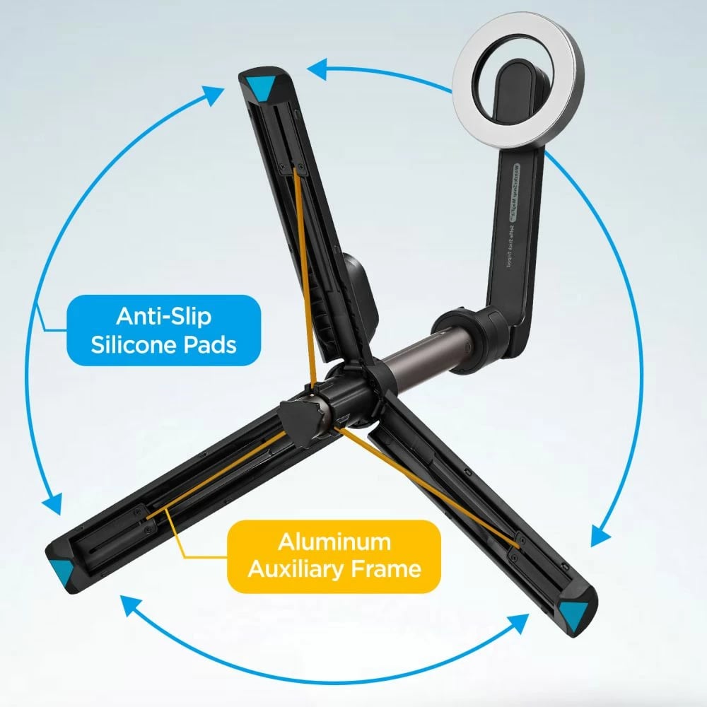 Selfie stick Spigen S571W me MagSafe, Bluetooth, tripod, e zezë