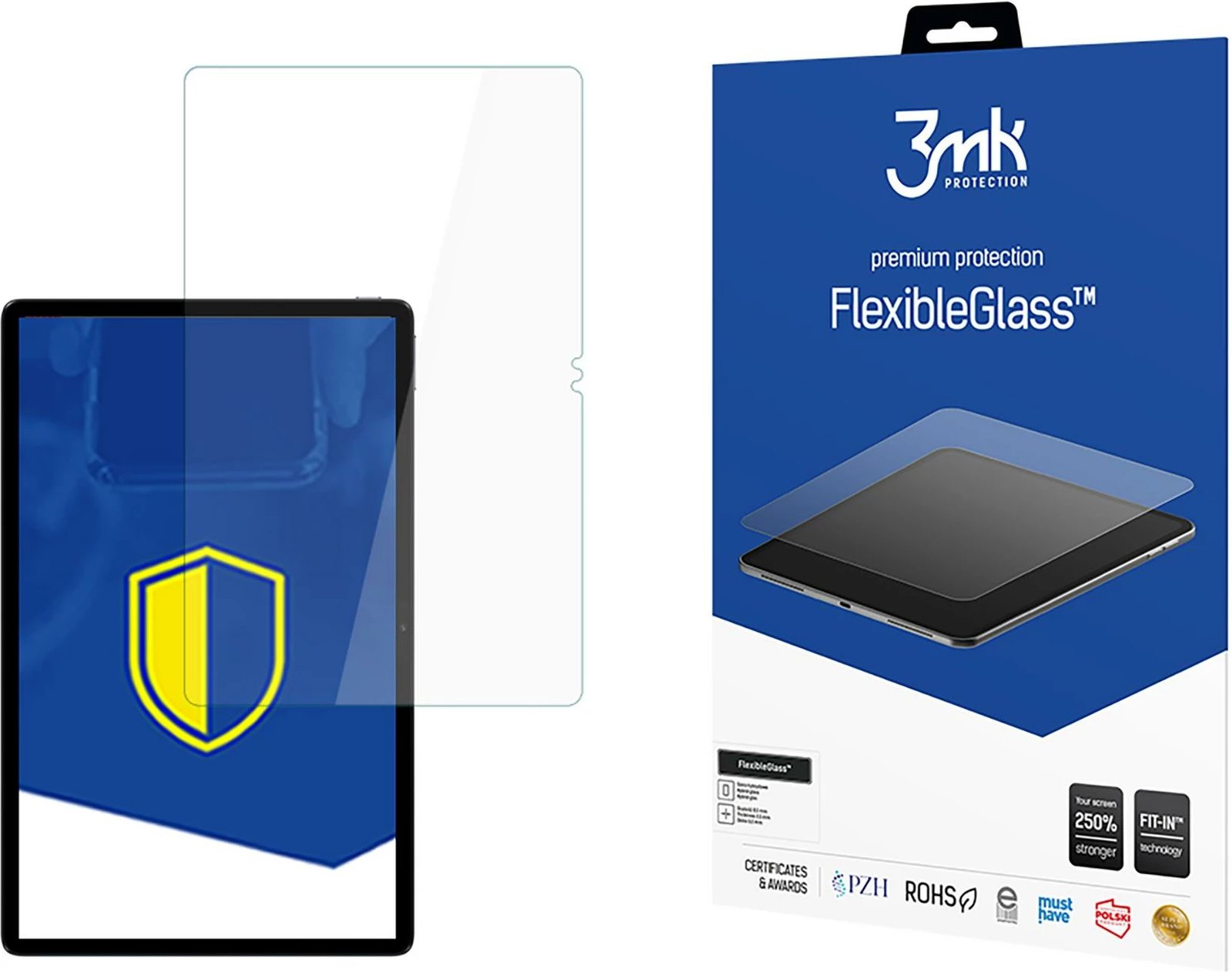 Xham mbrojtës hibrid 3mk FlexibleGlass për Realme Pad 2, deri 13 inç