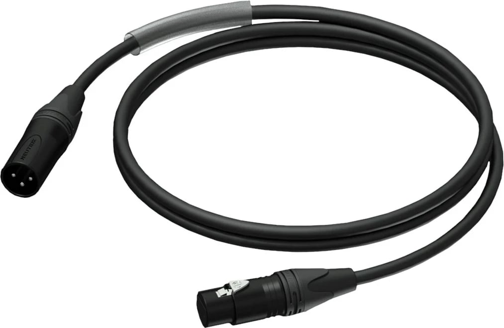 Kabllo PROCAB XLR, 15 m, E zezë