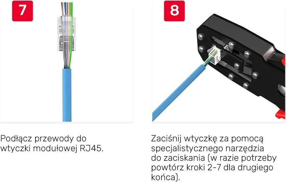 Konektorë RJ45 Unitek Cat 6, set 100 copë