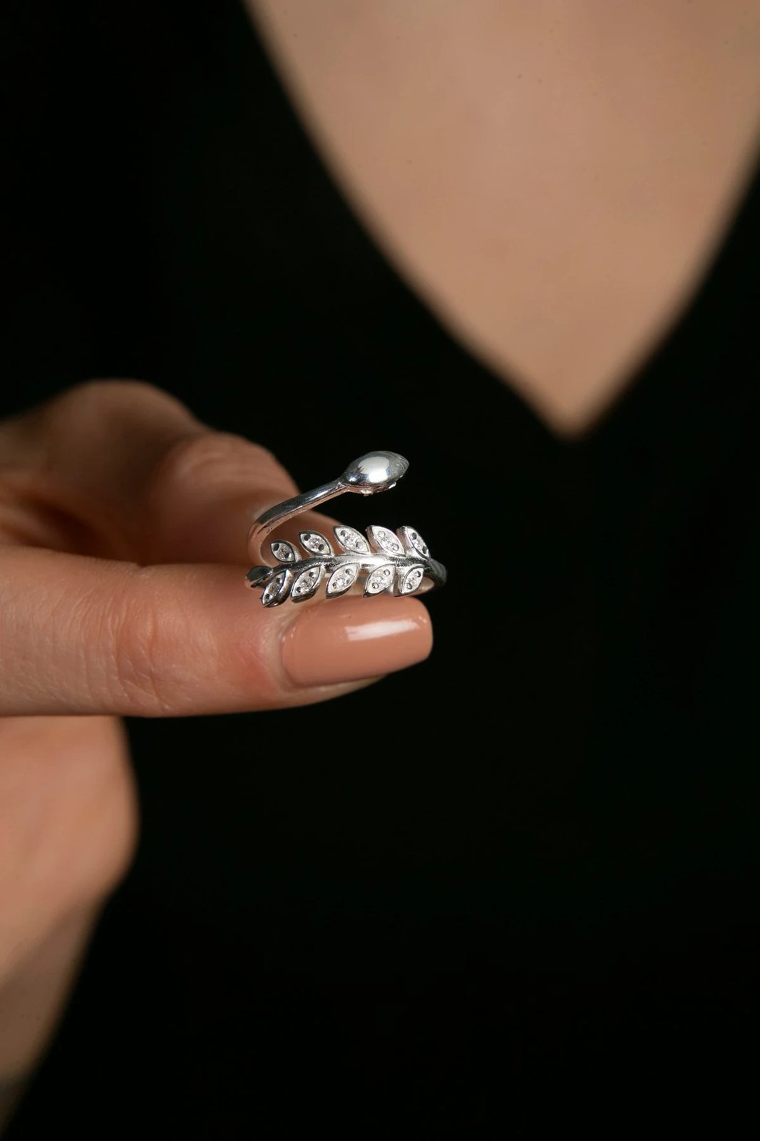 Unazë argjendi Elika, ngjyrë argjendi, ELKMD50422