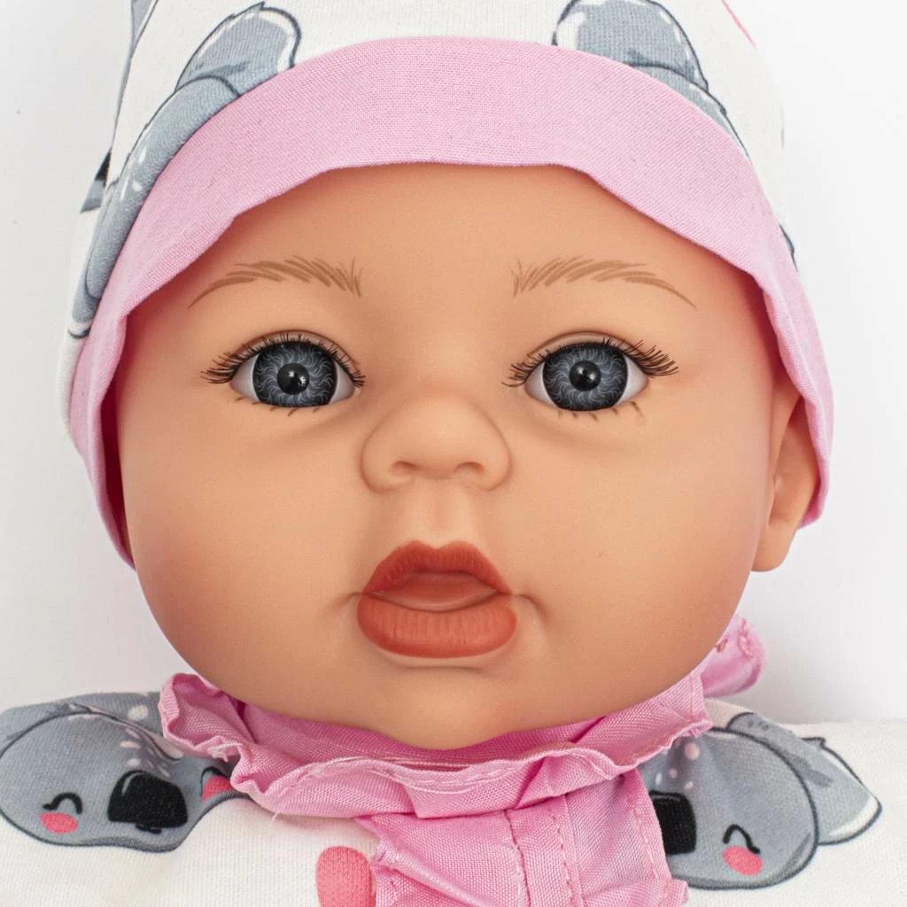 Kukull foshnje që flet e këndon, PLAYTO, Bibi 46 cm, modul 4 gjuhë, me biberon, rozë