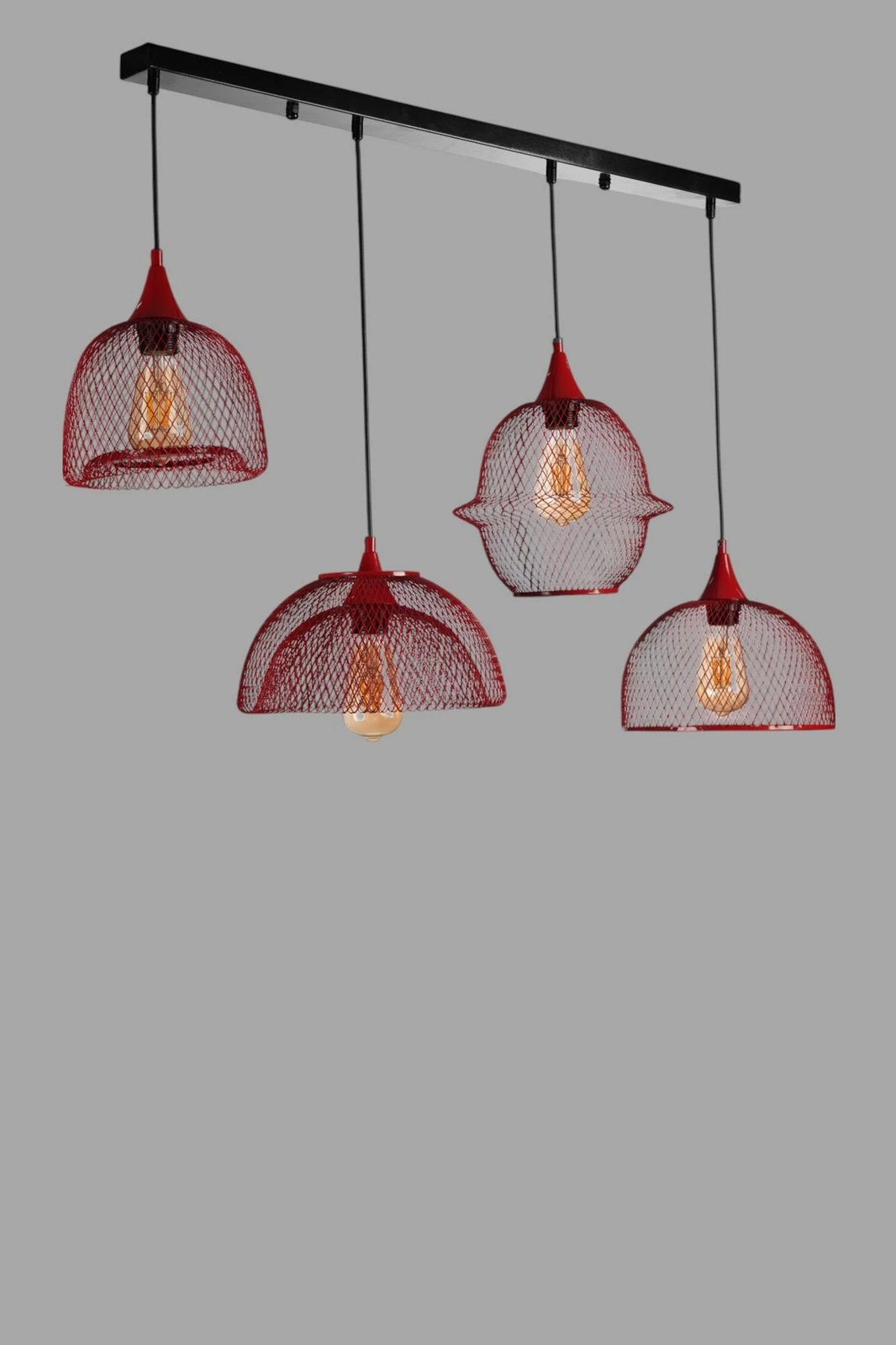 Llambadar Opviq, 9077-6, metalik, e kuqe dhe e zezë