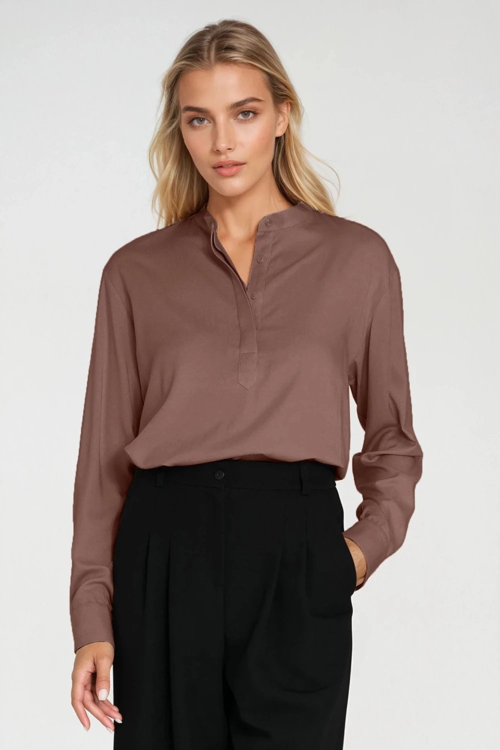Bluzë femra Nife 217585, kafe