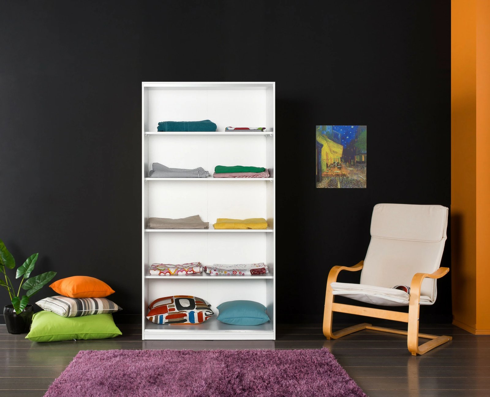 Dollap me dyer rrëshqitëse Hanah Home, SWD-431-BY-2, ngjyrë e bardhë