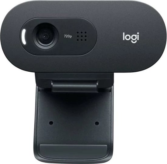 Webcam Logitech C505 HD (960-001364) 720p 30 fps, FOV 60°, fokus fiks, mikrofon me reduktim zhurme, USB-A kabllo 2 m, e zezë