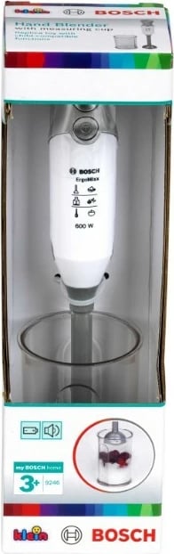 Lodër blender, Klein Bosch 9246, me enë matëse 250 ml, me bateri, 3+ vjeç, argjendtë/bardhë