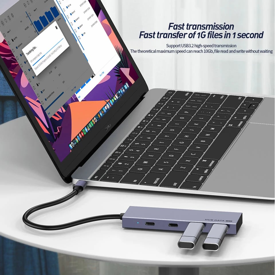 Docking Station Hub 4in1 Type-C to Usb+Type-C SONIT TY0066