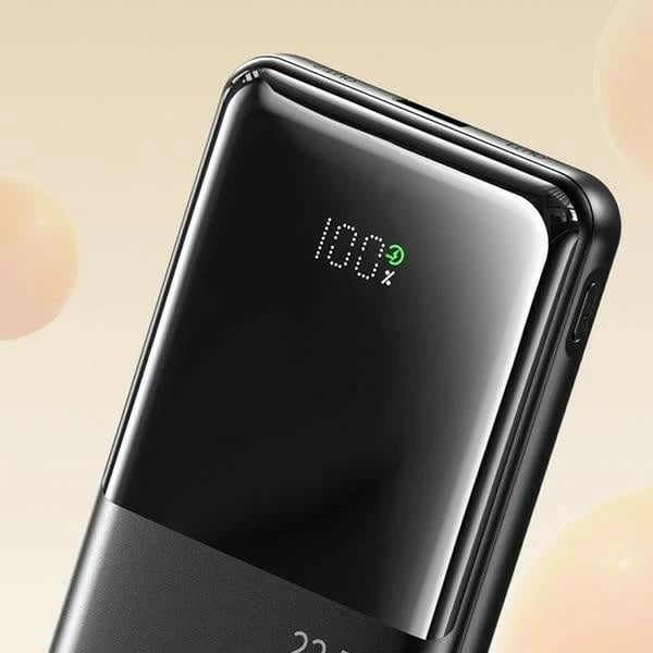 Powerbank AWEI P76K, 10000mAh, 22.5W, 4 dalje, me dy kabllo, e zezë