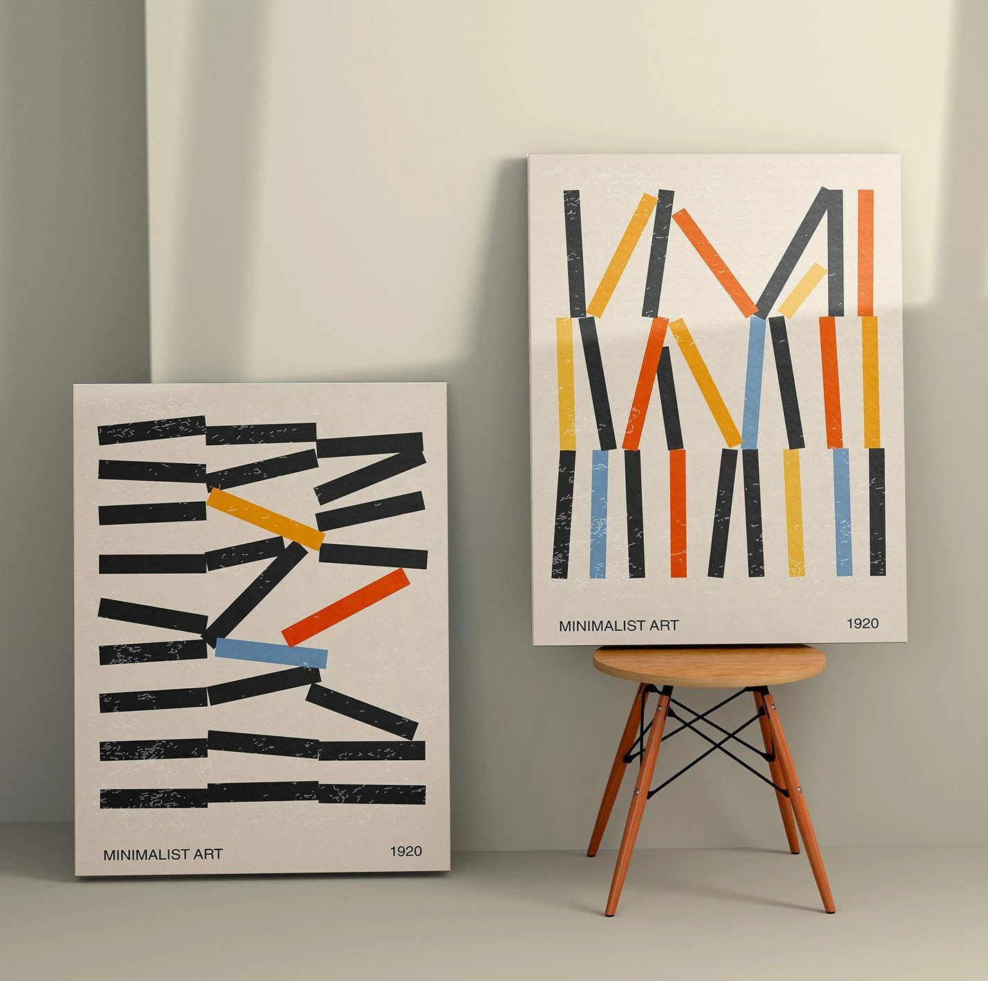 Pikturë dekorative në kanavacë (2 copë), Wallity, 2KNV4267, 70x100cm