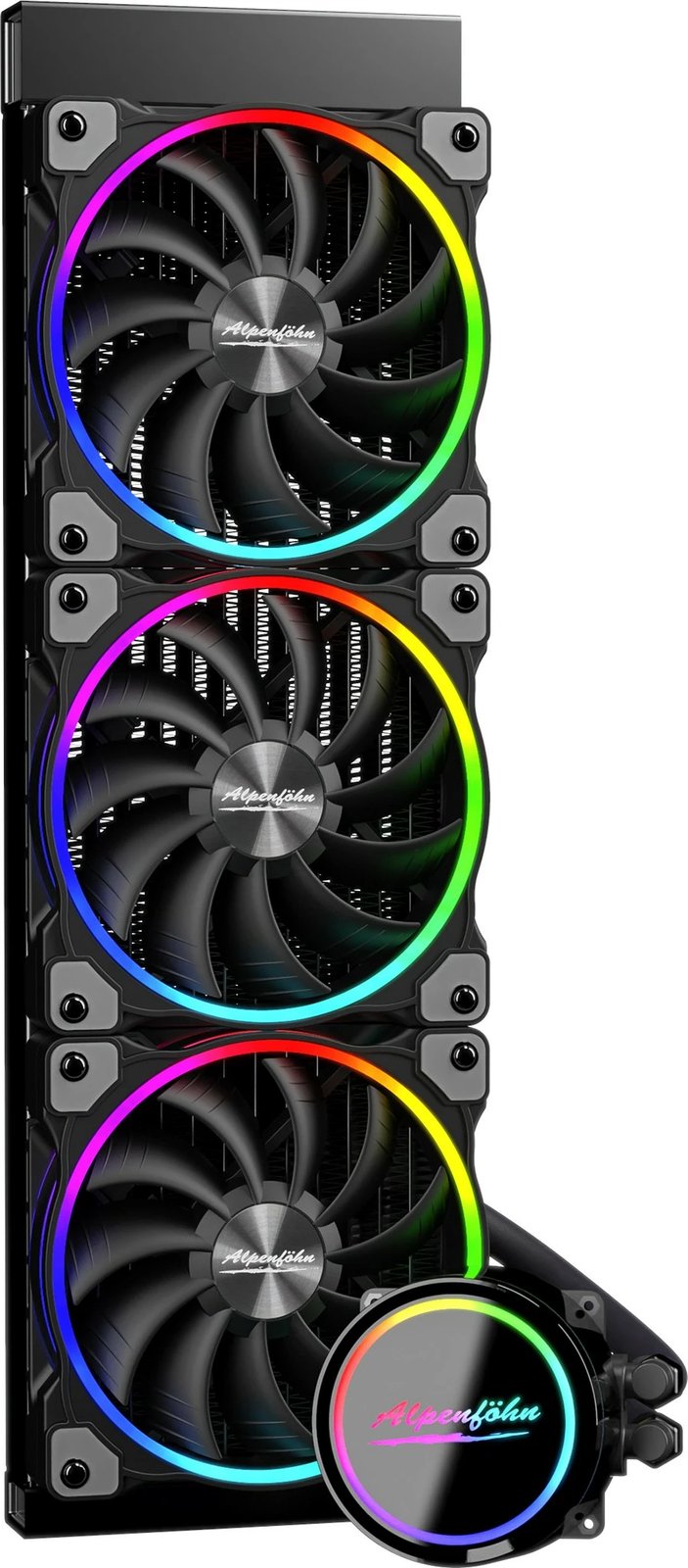 Ftohës me ujë EKL Alpenföhn Gletscherwasser 360 High Speed, RGB