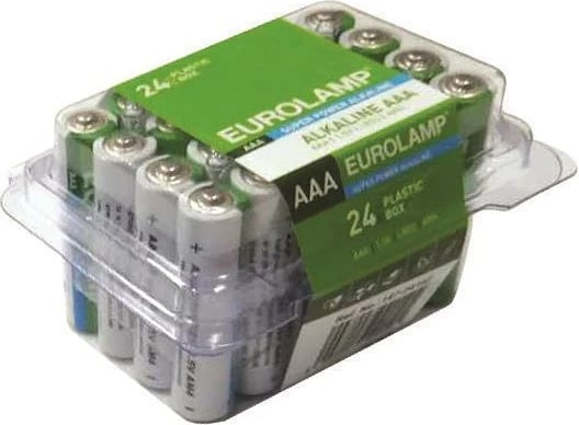 Bateri alkaline EUROLAMP 1.5V AAA LR03, 24 copë