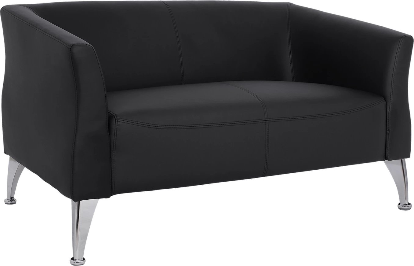 Divan 2 vendesh Kiana FH3122.21, ngjyrë e zezë, 130x75x71 cm