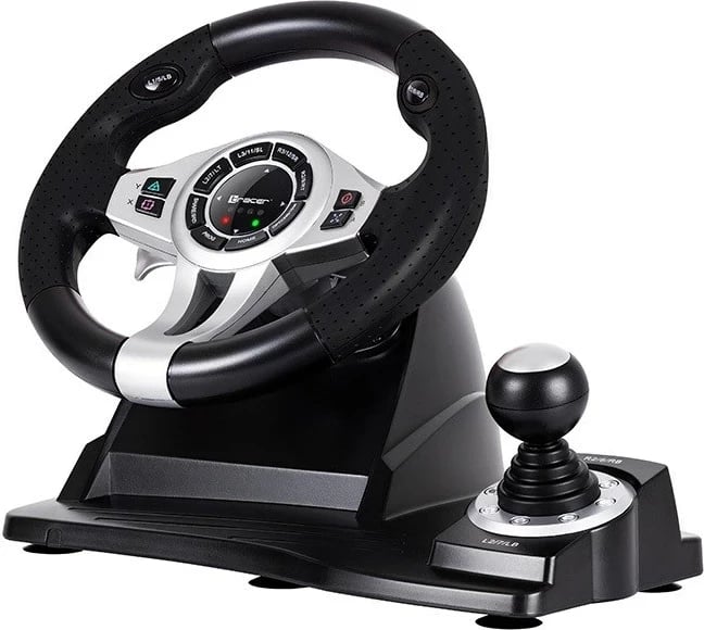 Tracer TRAJOY46524 Gaming Controller Black Steering wheel + Pedals PlayStation 4, Playstation 3