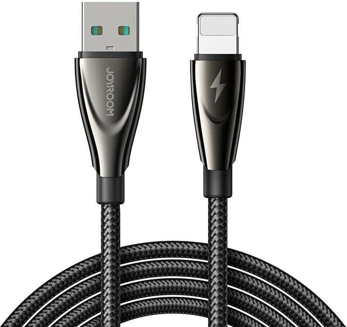 Kabllo Joyroom SA31-AL3 USB-A në Lightning, 1.2m, 3A, e zezë