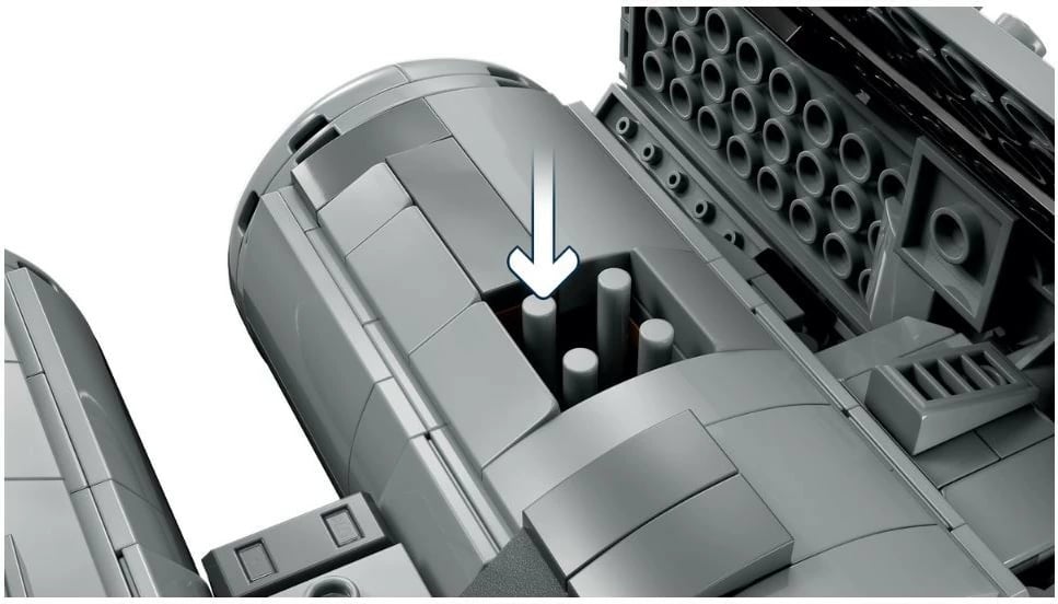 Set LEGO Star Wars TIE Bomber 75347, 625 pjesë, me minifigura, Gri