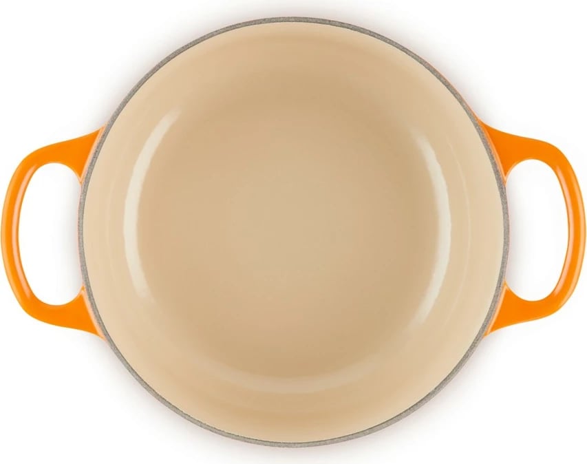 Tenxhere rrumbullake Le Creuset Signature 18 cm, portokalli