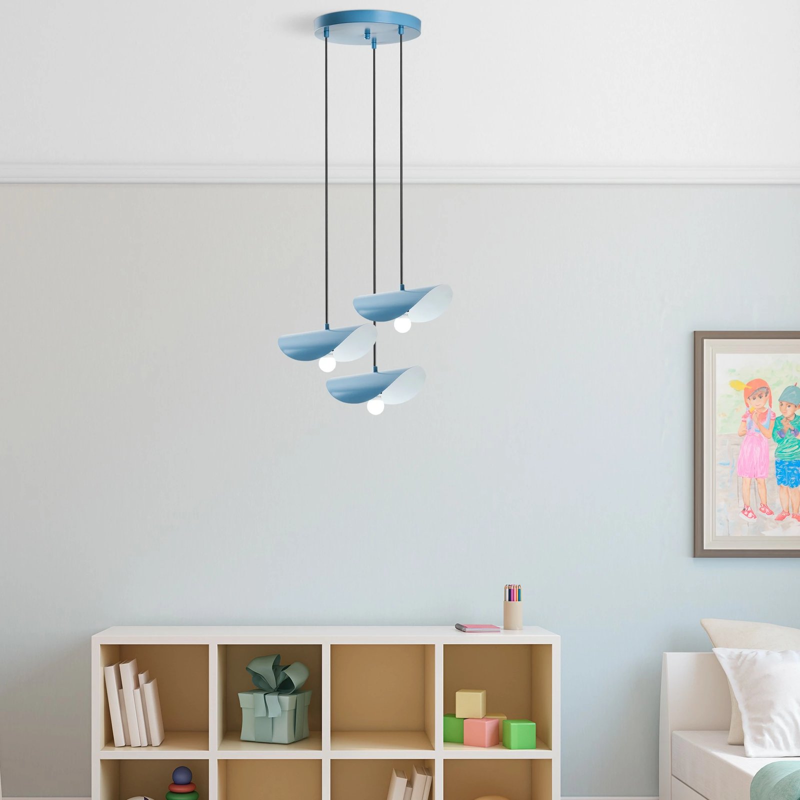 Llambë tavani Opviq, Eger - Mr - 964, ngjyrë kaltër e çelët