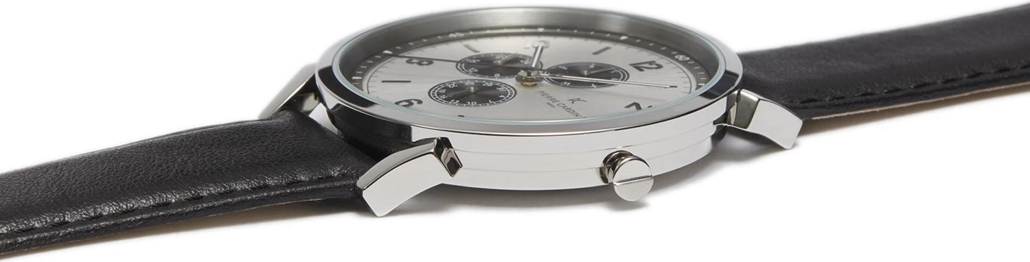 Orë dore për meshkuj Pierre Cardin, e zezë/ argjend