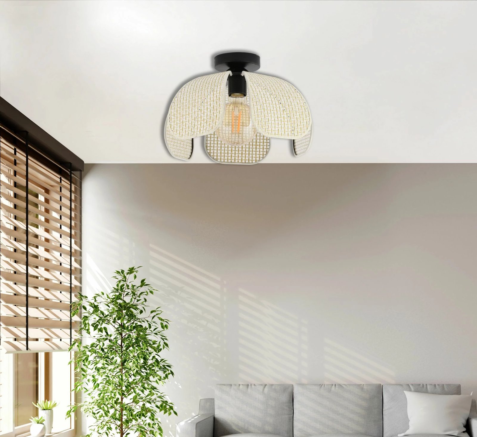 Llambë tavani Opviq Hib Hazeran, e bardhë