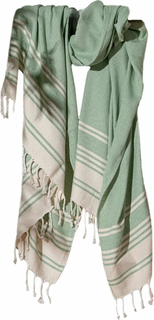 Peshqir plazhi Fouta, ngjyrë mollë, New Diamond, 90x170cm