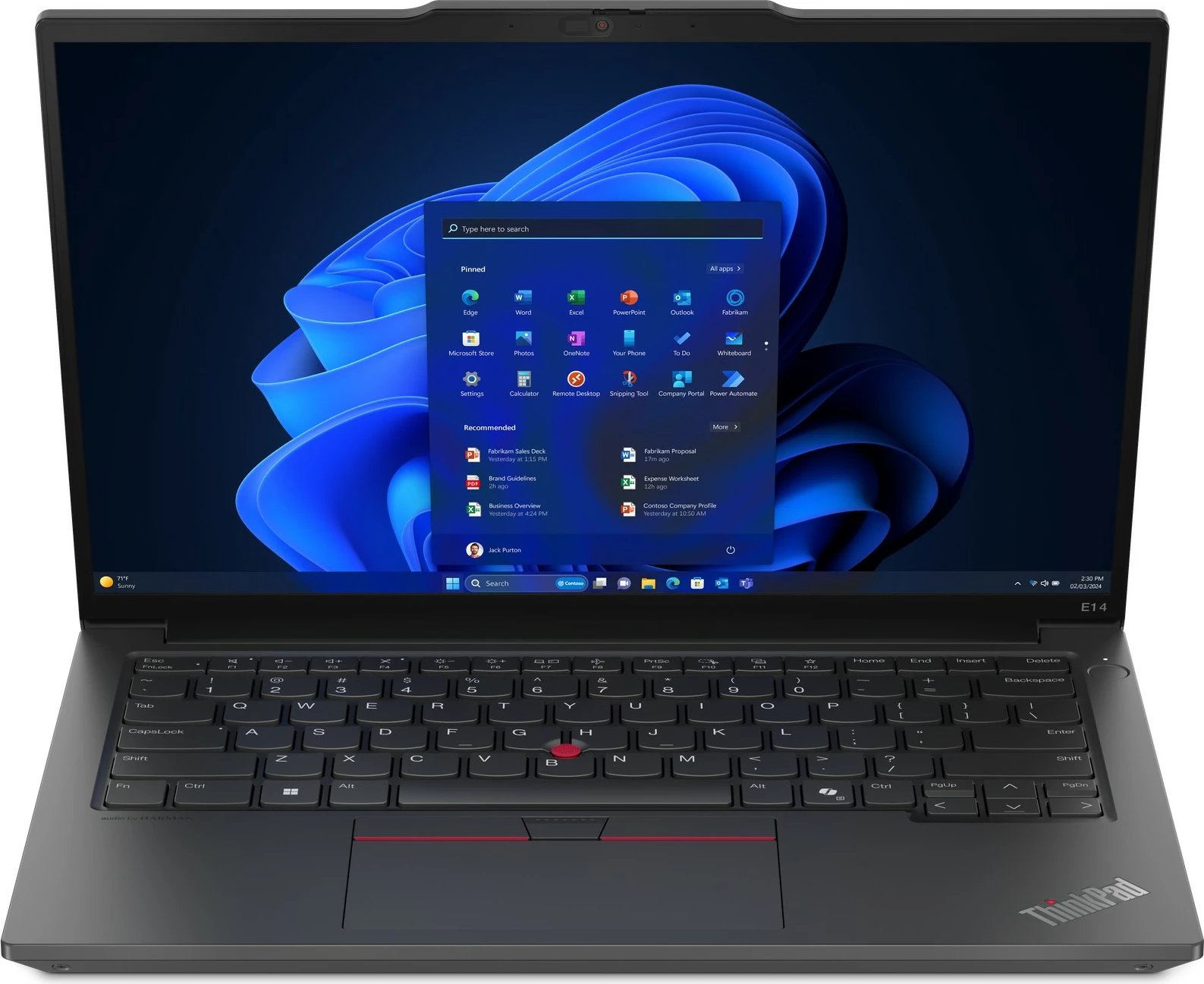 Laptop Lenovo ThinkPad E14 Gen 6, Intel Core Ultra 7, 16 GB RAM, 512 GB SSD, E zezë