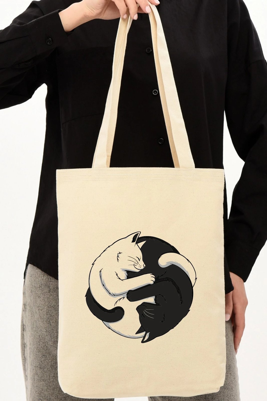 Çantë tote Zoozie Bags, krem, 1227