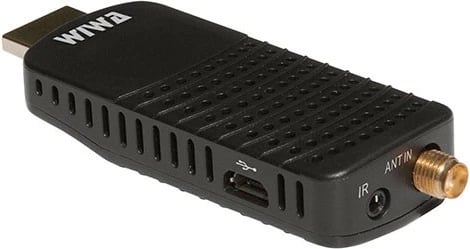 Tuner digjital Wiwa H.265 MINI, DVB-T2, Full HD, me telekomandë, i zi