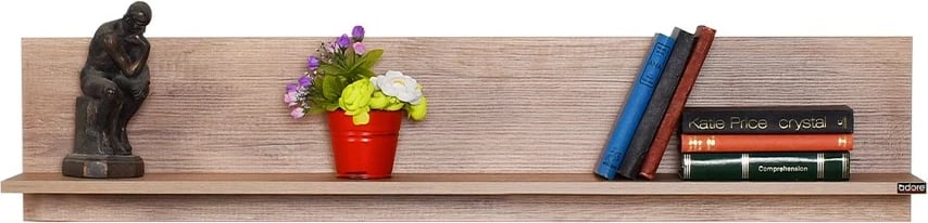 Raf muri Hanah Home, Raf-11-Tt-1, ngjyrë arr e çelët, 120x25x20cm