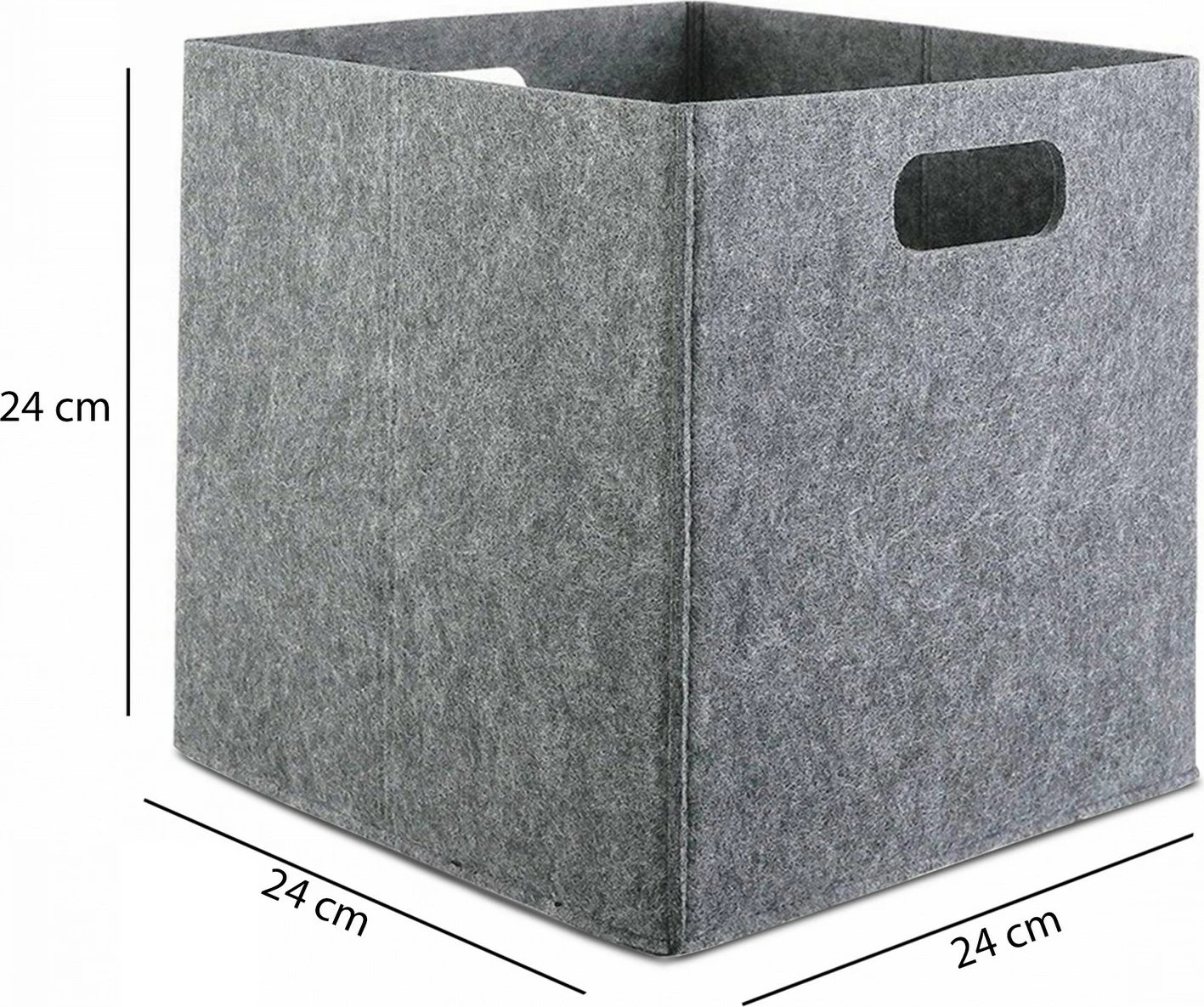 Shportë organizuese prej ndjesi, gri, Aberto Design, HMY-6360, 24x24x24cm