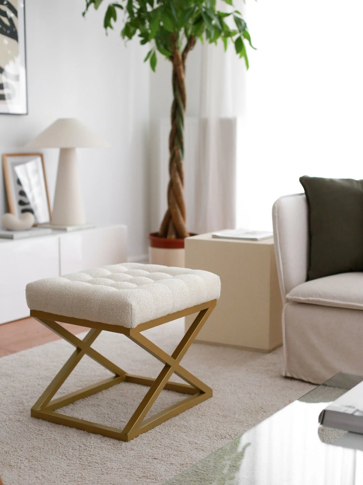 Puf Atelier del Sofa, Altin Capraz, krem