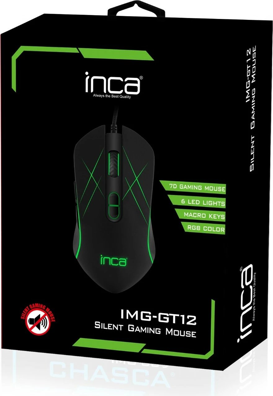 Maus gaming Inca IMG-GT12, 3200 DPI, RGB, 7 butona, i zi