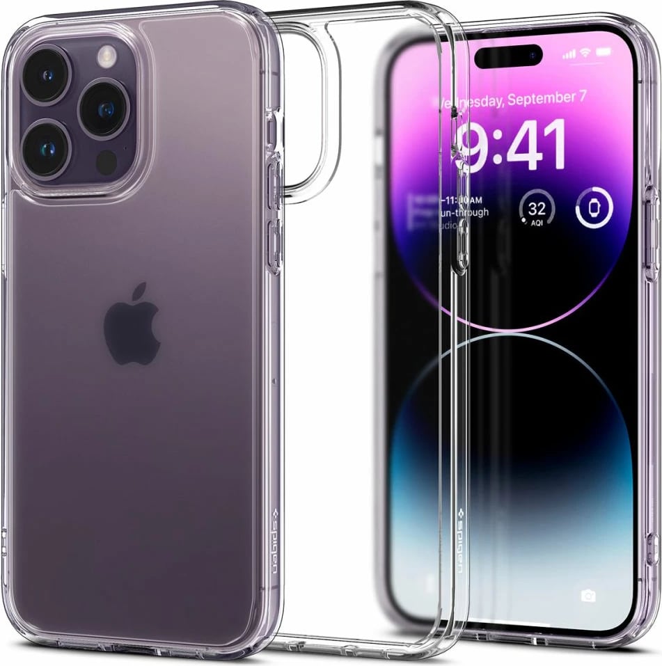 Mbështjellës Spigen Ultra Hybrid për iPhone 14 Pro, Matte Clear