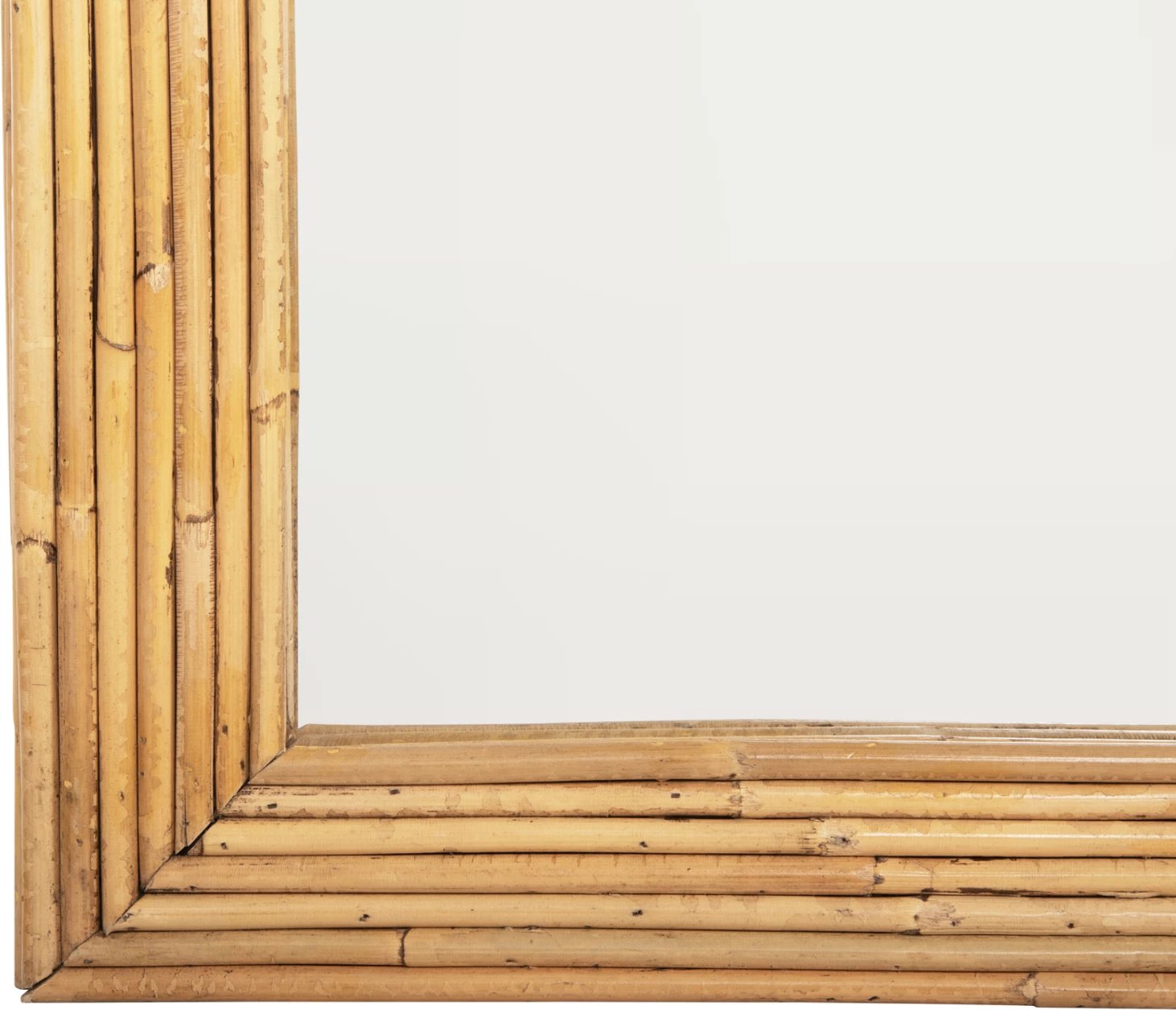 Pasqyrë muri REFLECT FH4366, kornizë natyrale rattan, 61x5x80 cm