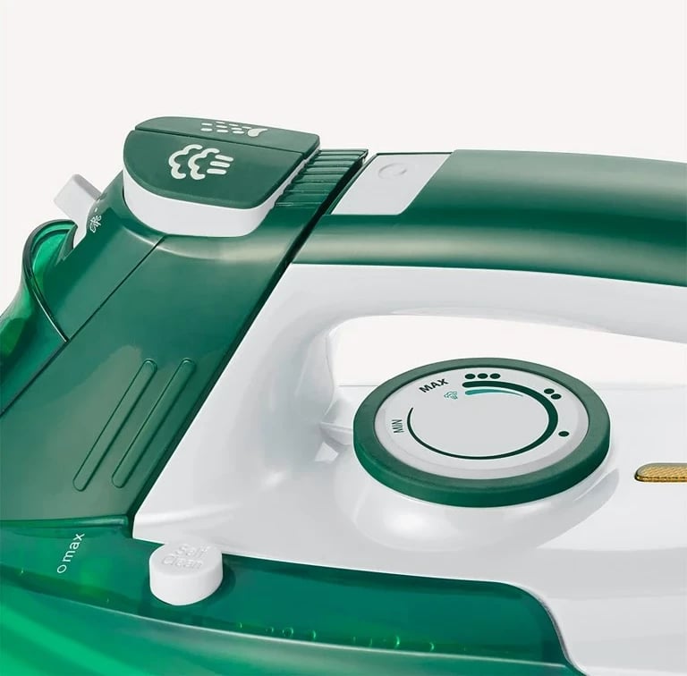 Hekur me avull Severin BA 3261, taban qeramike, 2400 W, Bardhë/Gjelbër