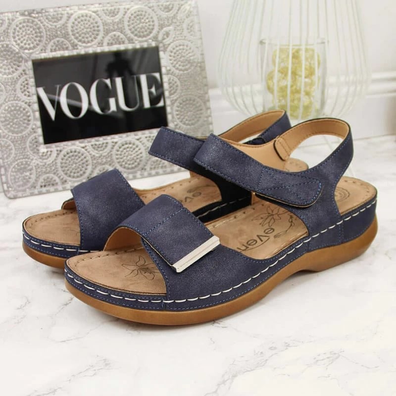 Sandale me Velcro për femra eVento, blu marine