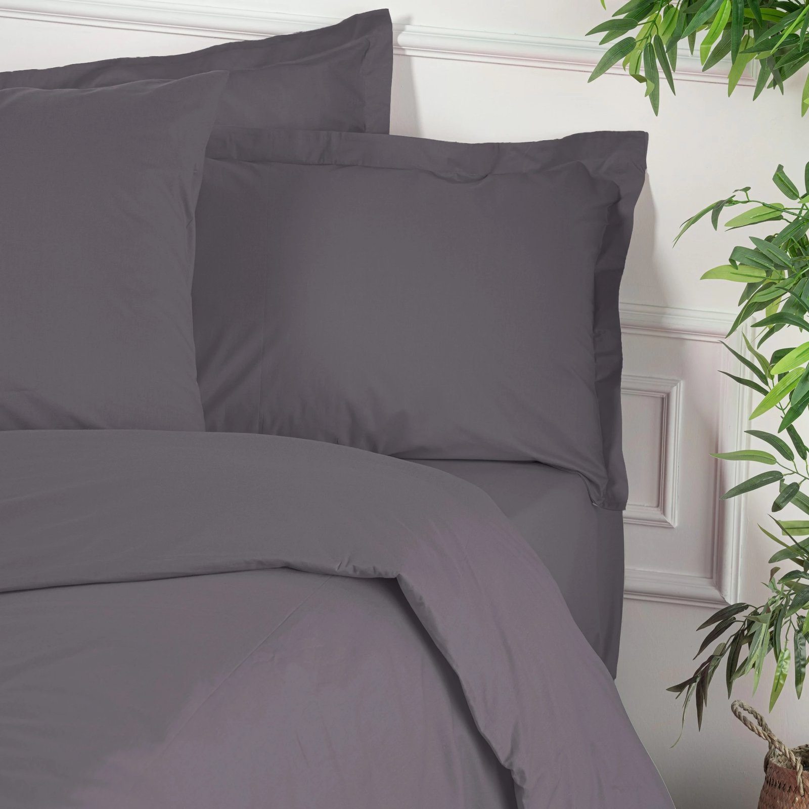 Jorganesh Ranforce për një person, ngjyrë gri, L'essentiel, 135x200cm