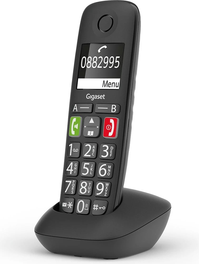 Telefon pa tela Gigaset E290HX, DECT, 150 kontakte, i zi