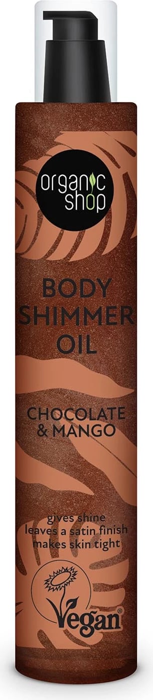 Vaj trupi me shkëlqim Natura Siberica Organic Shop Chocolate & Mango unisex 100ml
