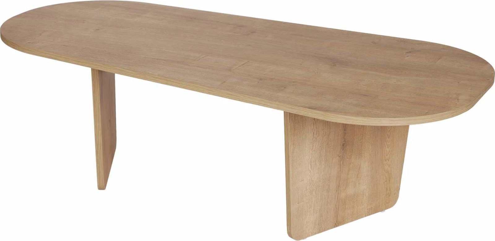 Tavolinë kafeje Nordure, ovale, ngjyrë lisi