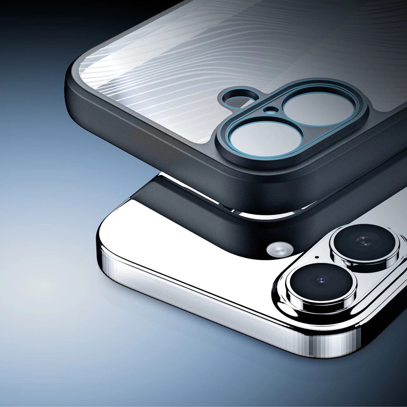 Mbështjellës Dux Ducis Aimo për iPhone 17, i zi