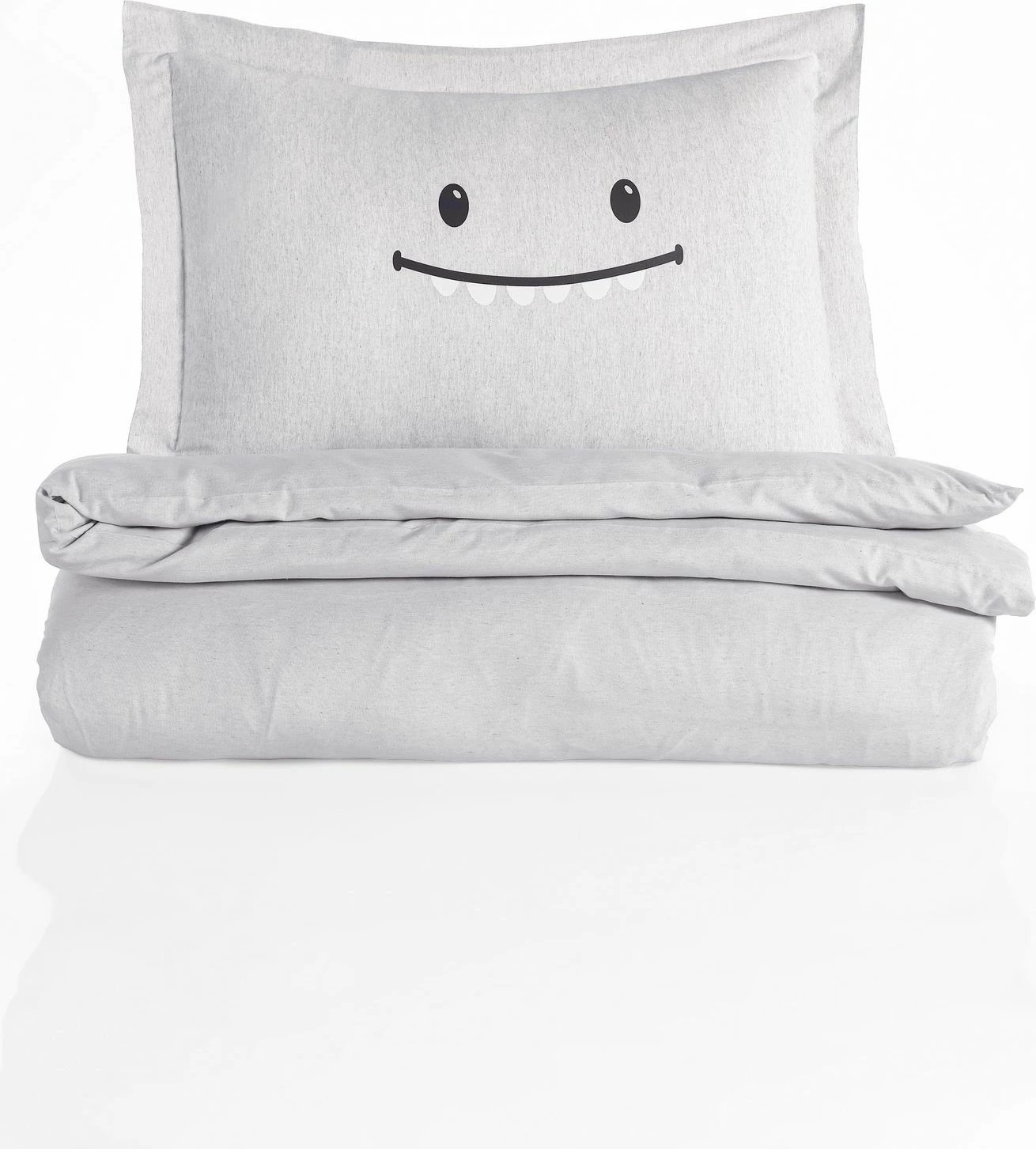 Set mbulesë jorgani për një person, ngjyrë gri, Lububu